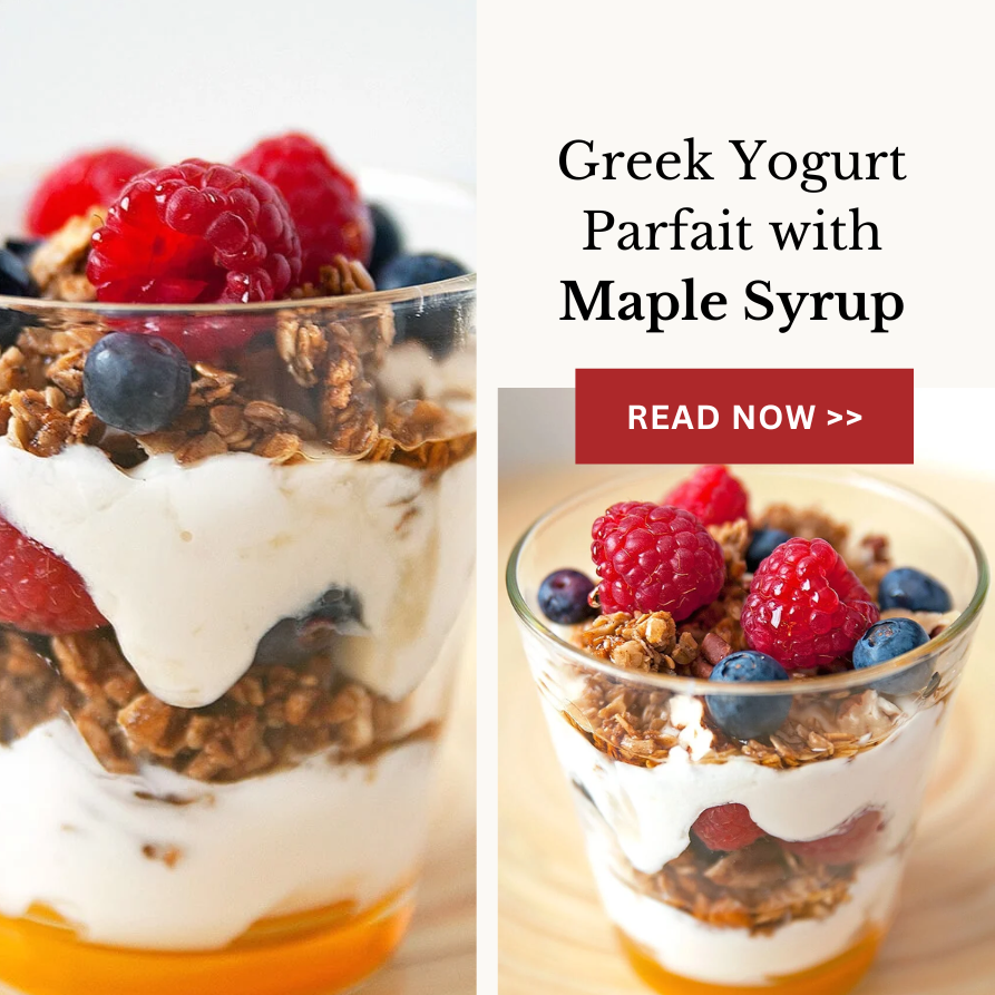 Healthy Breakfast: Greek Yogurt Parfait With Maple Syrup