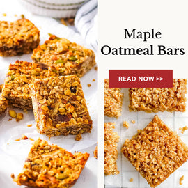 Peanut Butter & Maple Oatmeal Bars