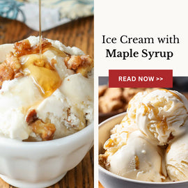 ice cream with maple syrup
