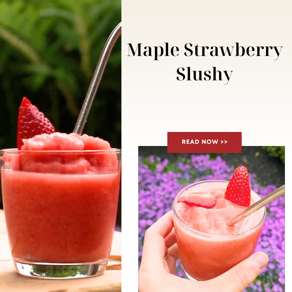 Maple Strawberry Slushy
