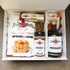 Open maple breakfast gift box with pancake mix, maple coffee, and syrup bottle