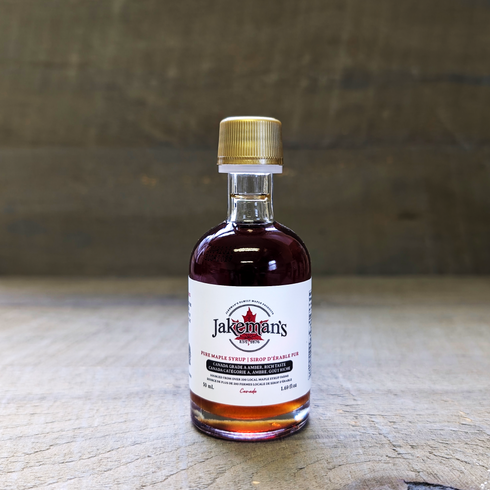 Jakeman’s 50ml Pure Ontario Maple Syrup Mini Leo Glass Bottle