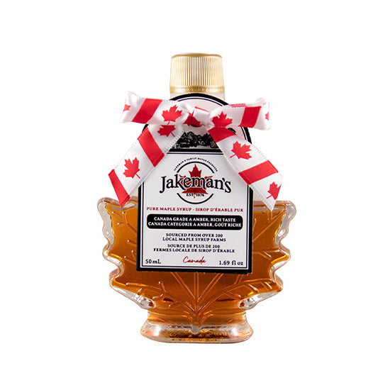 Maple Syrup Gift Bottle – Autumn Leaf Glass 50ml-250ml